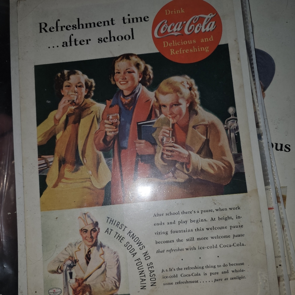 Vintage coke ads
